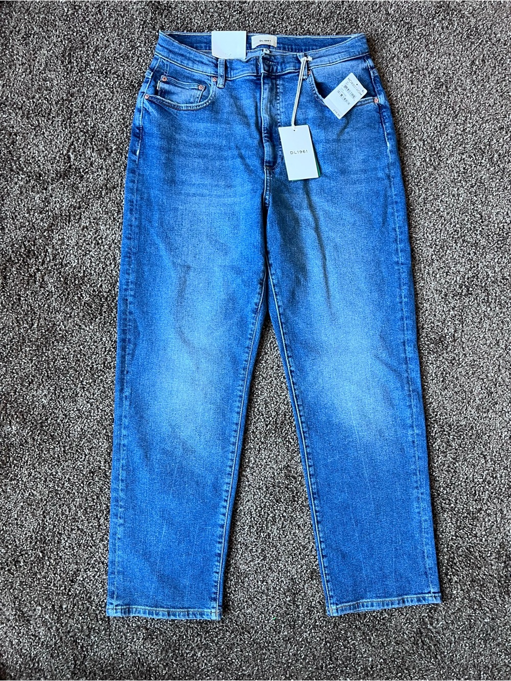 DL1961 Women's Blue Slim Straight Jeans